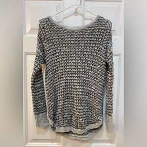 American Eagle Linen Cotton Blend Loose Knit Sweater Long Sleeve Size XS